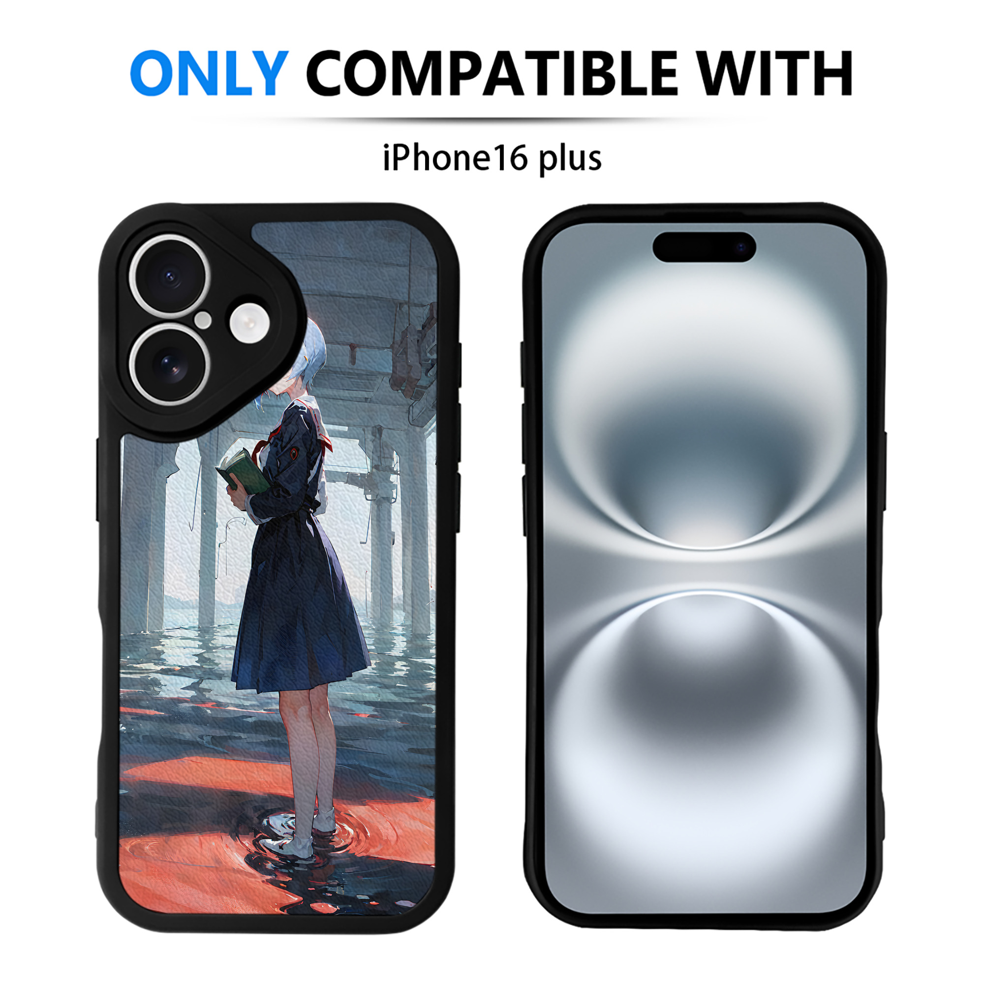 （画像用） EVA 新世紀エヴァンゲリオン 【iPhone 16シリーズ対応】シリコンスマホケース（レザー調） 材質：シリコン